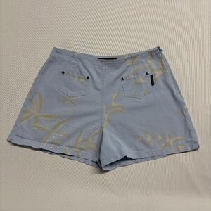 Sonia Rykiel Jeans - Light Blue Floral Print Shorts. Size 6-8 US